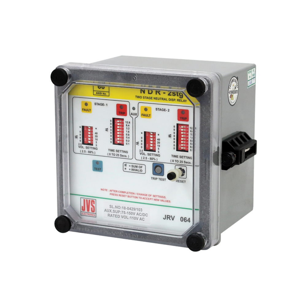 Two Stage, Neutral Displacement Relay