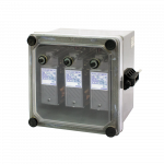 Auxiliary relay with 2 pairs of S/R and 2 pairs of H/R contacts per element(Three element relay)